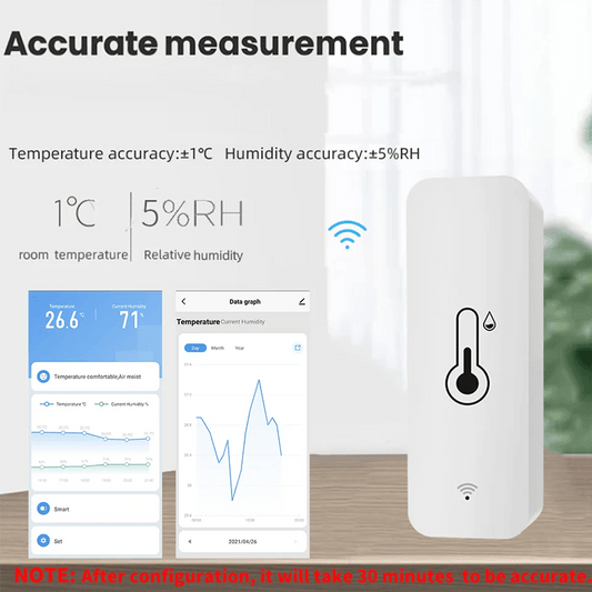 Capteur de Température et Humidité WiFi SmartLife - KanLik