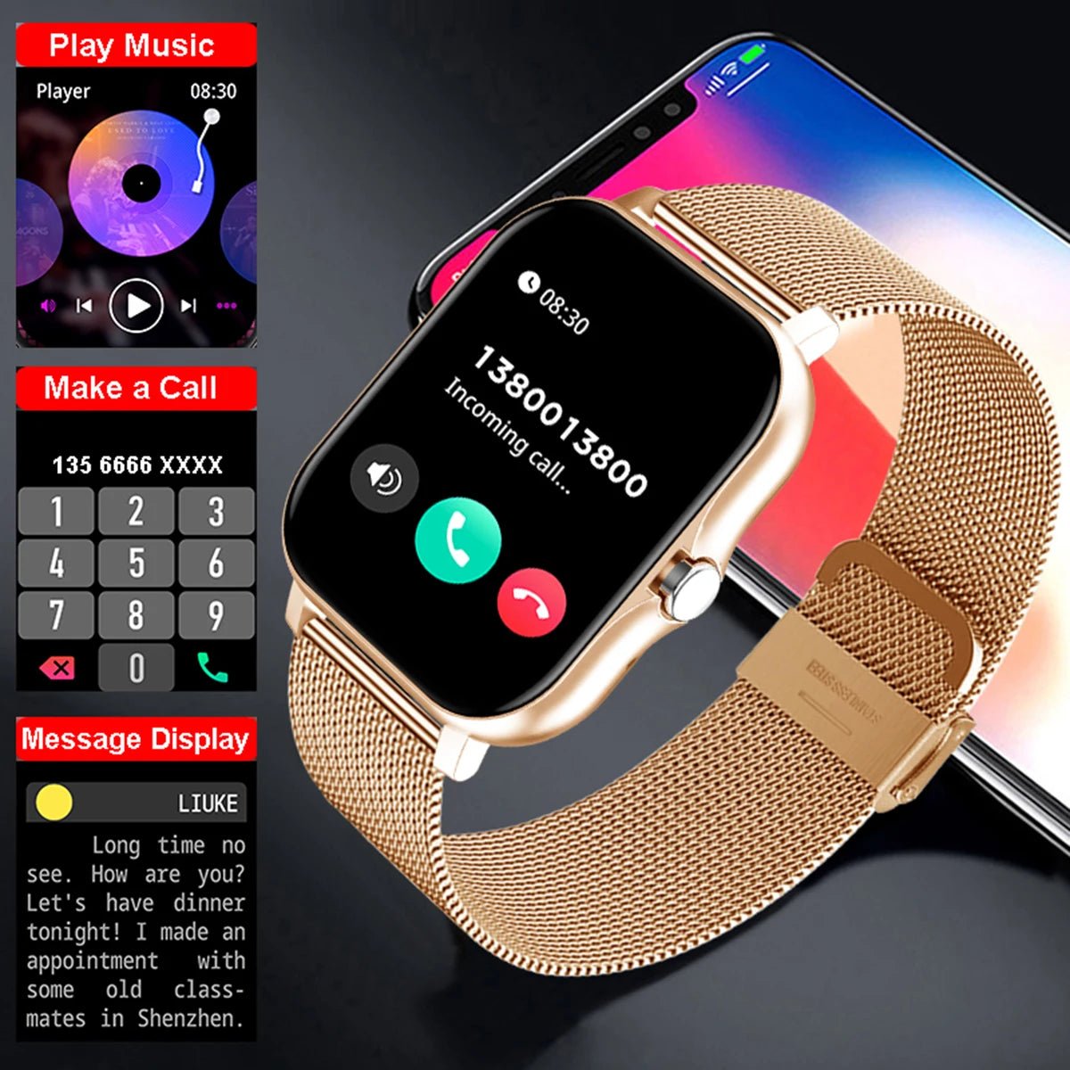 Montre Connectée pour Fitness et Style - KanLik